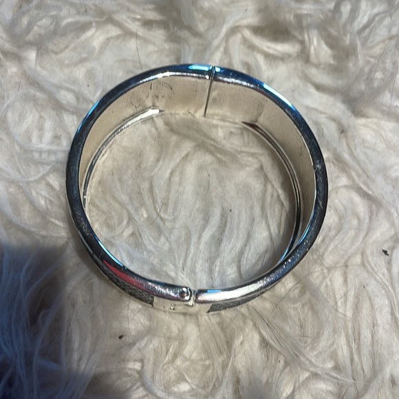 3/$20 Thick, sparkly silver bangle bracelet! - Picture 4 of 5